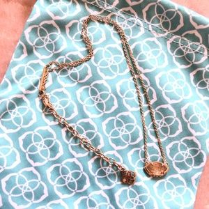 Rose Gold Kendra Scott Necklace WITH BAG!